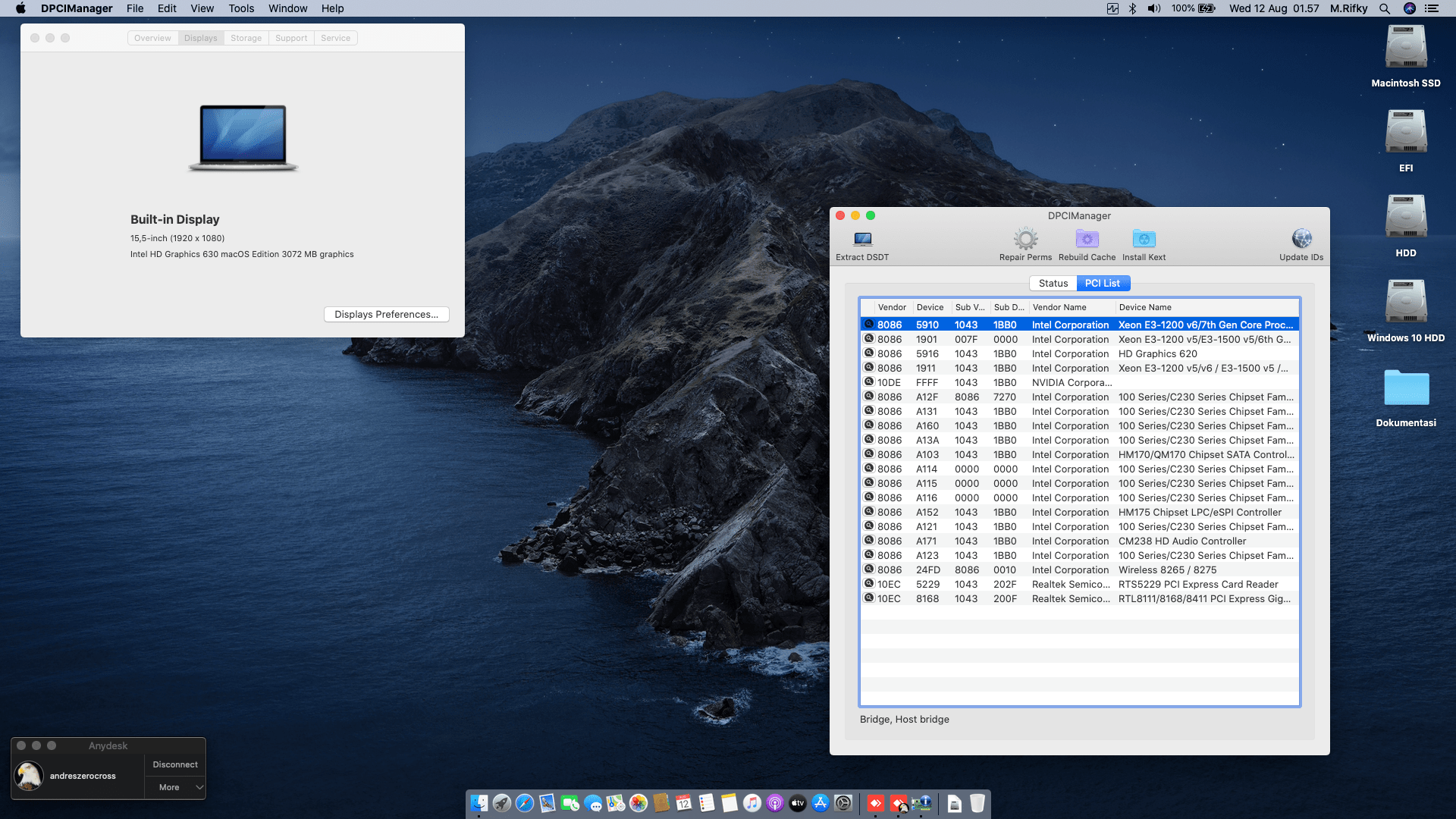 Asus ROG GL503VD FY285T [KabyLake   Intel HD 630 + I2C] 2